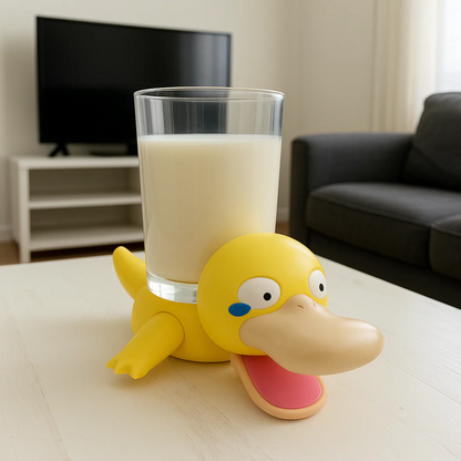 Funny Panicked Duck Cup Coaster